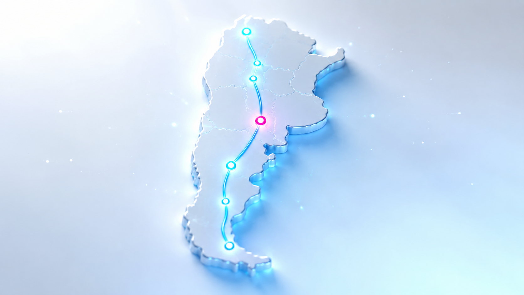 LatinLeads delivery route across Argentina